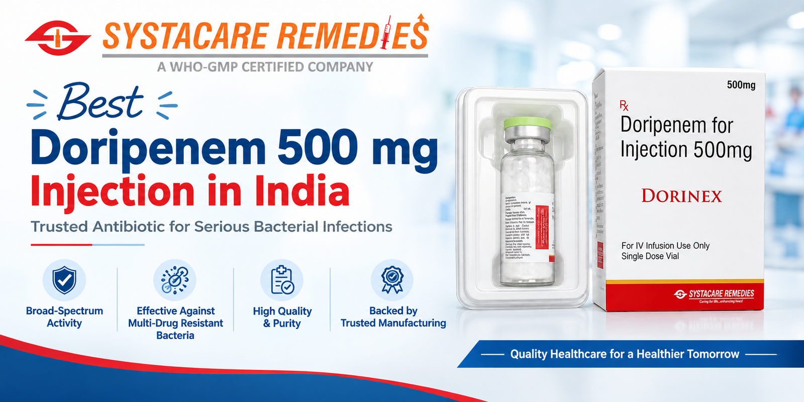 Best Doripenem 500 mg Injection in India